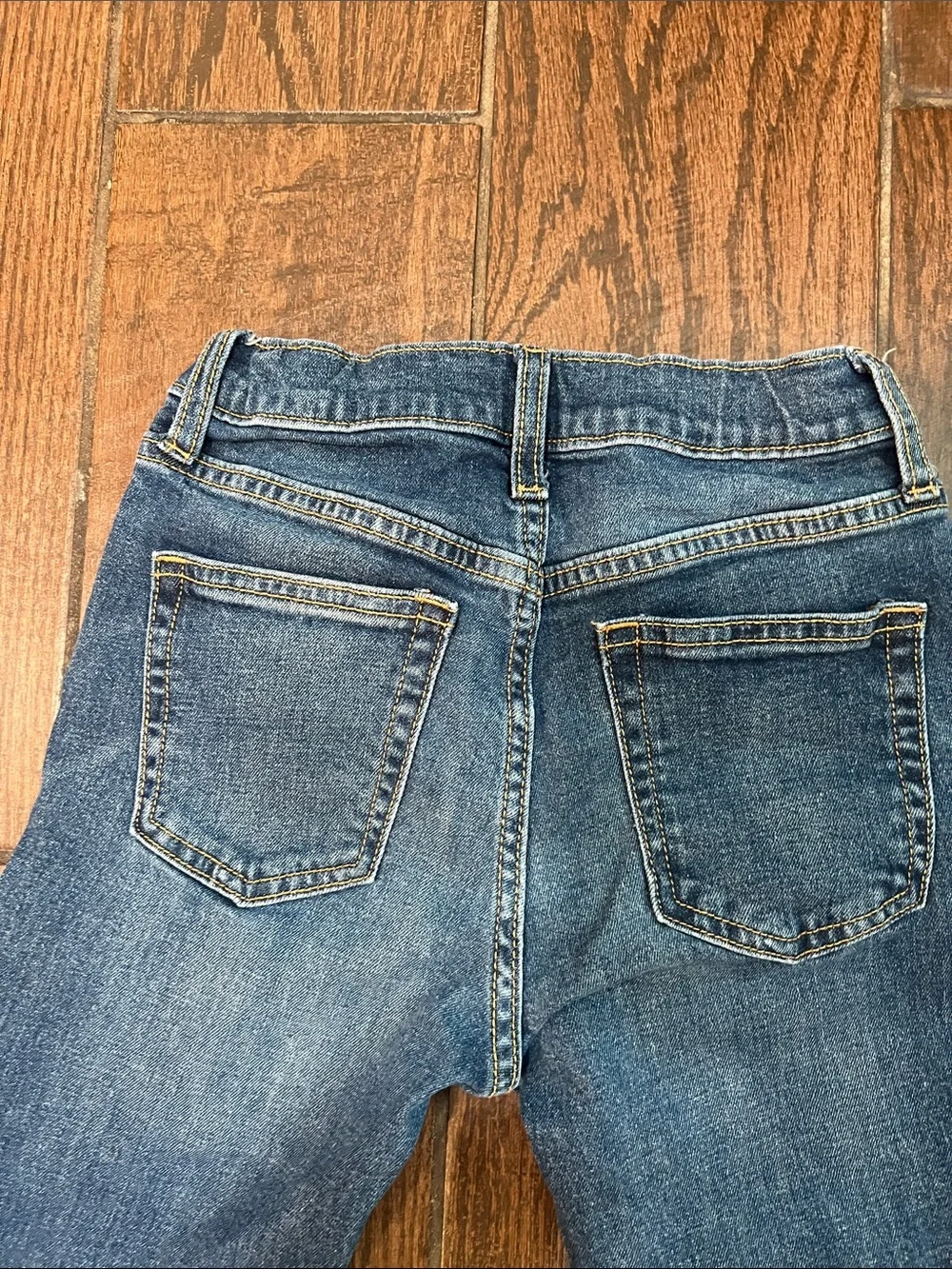 Old Navy Boys Straight Leg Denim Jeans - Dark Blue and Gray Jeans